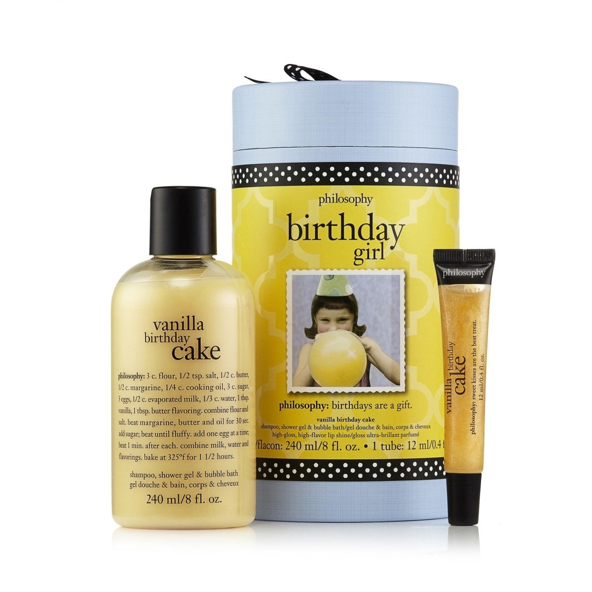Birthday Girl Vanilla Birthday Cake Gift Set by Philosophy