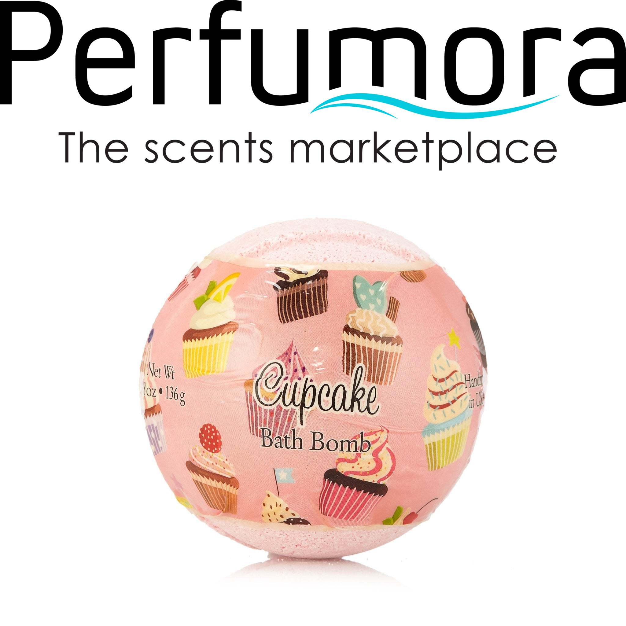 Cupcake Hand Made Bath Bomb by Primal Elements 4.8 oz.