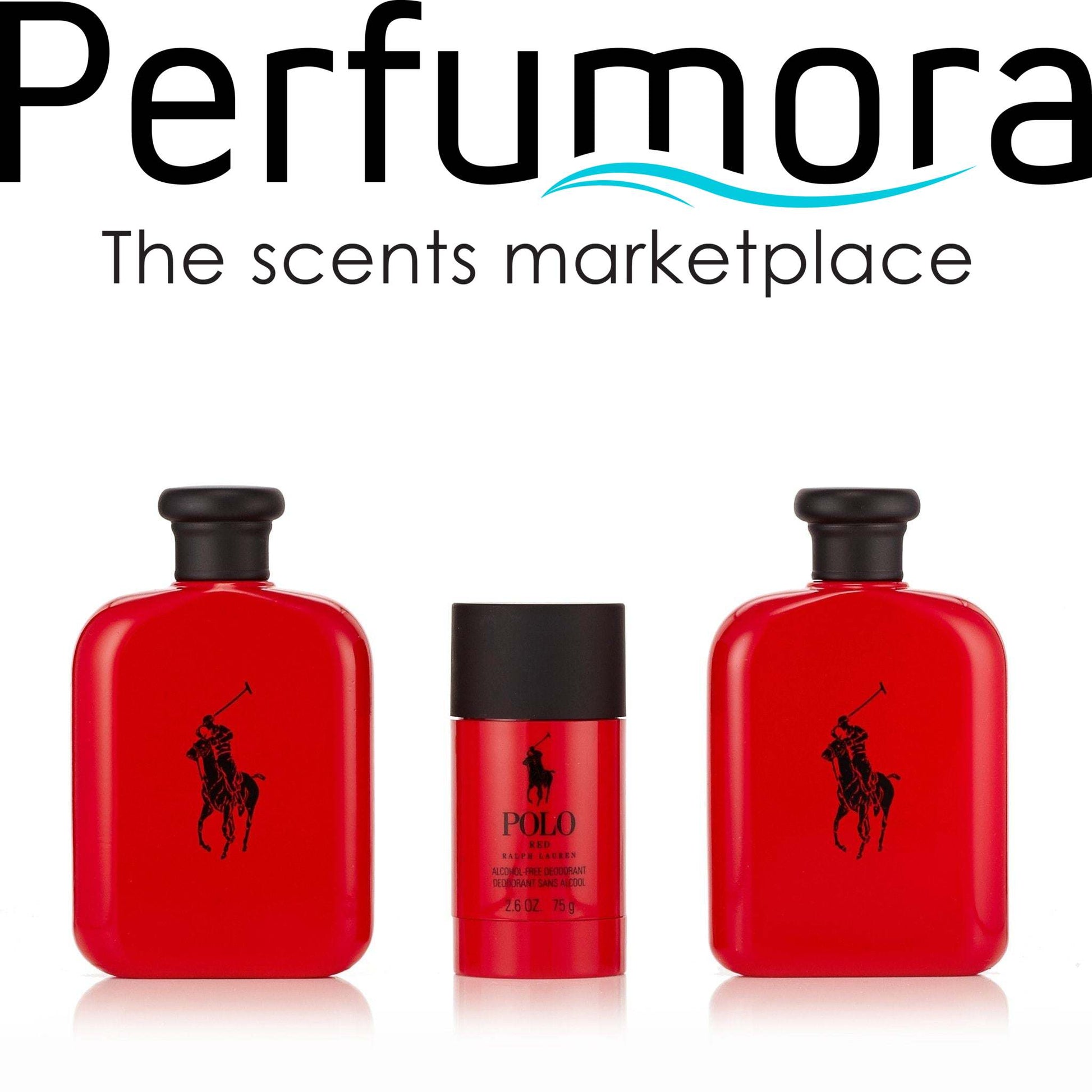 Polo Red Gift Set EDT,After Shave and Deodorant  for Men by Ralph Lauren 4.2 oz.