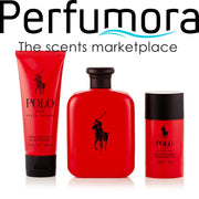 Polo Red Gift Set EDT, Body Wash and Deodorant for Men by Ralph Lauren 4.2 oz.