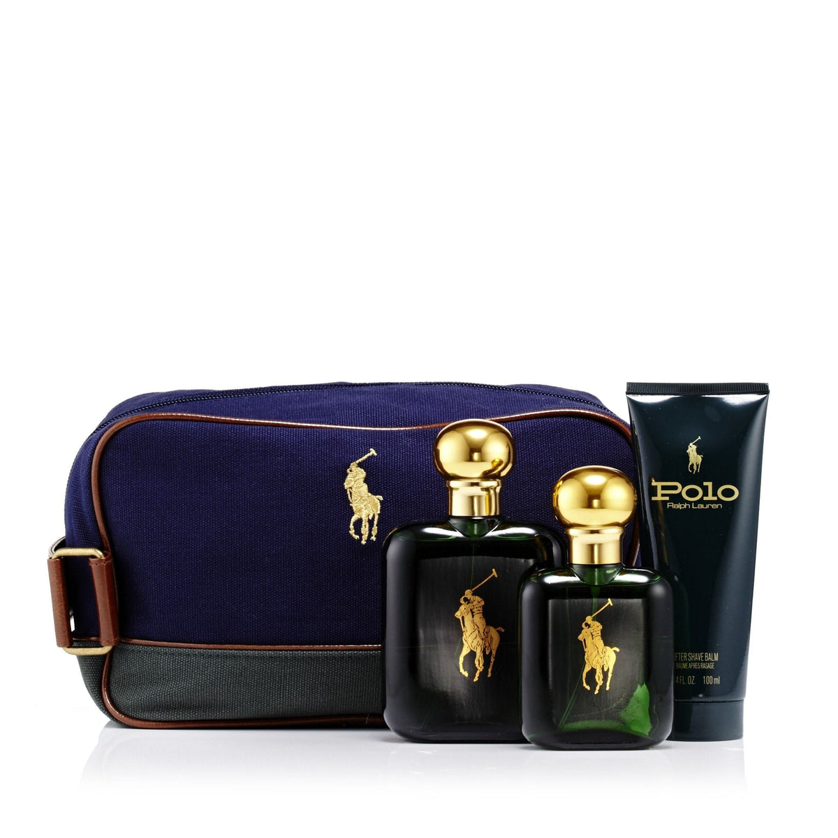 Polo Green Gift Set and Dopp Kit Bag for Men by Ralph Lauren