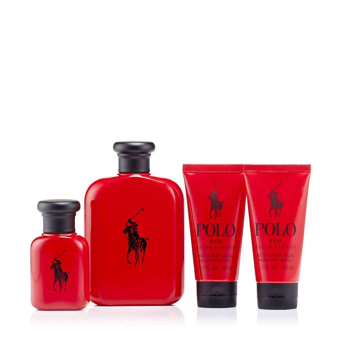 Polo Red Gift Set and Dopp Kit Bag for Men by Ralph Lauren