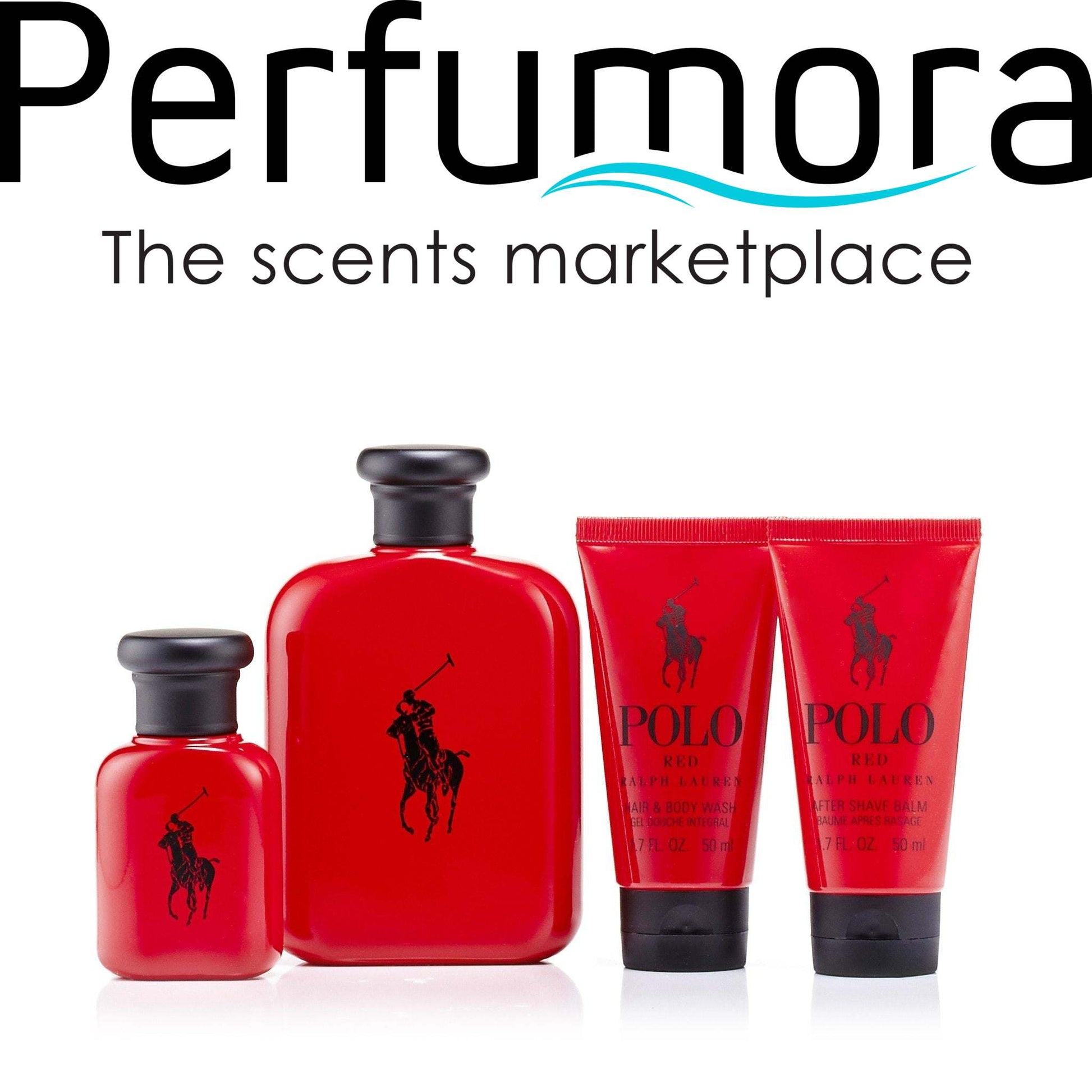 Polo Red Gift Set and Dopp Kit Bag for Men by Ralph Lauren