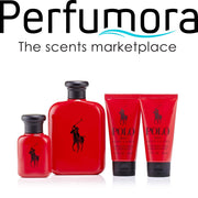 Polo Red Gift Set and Dopp Kit Bag for Men by Ralph Lauren
