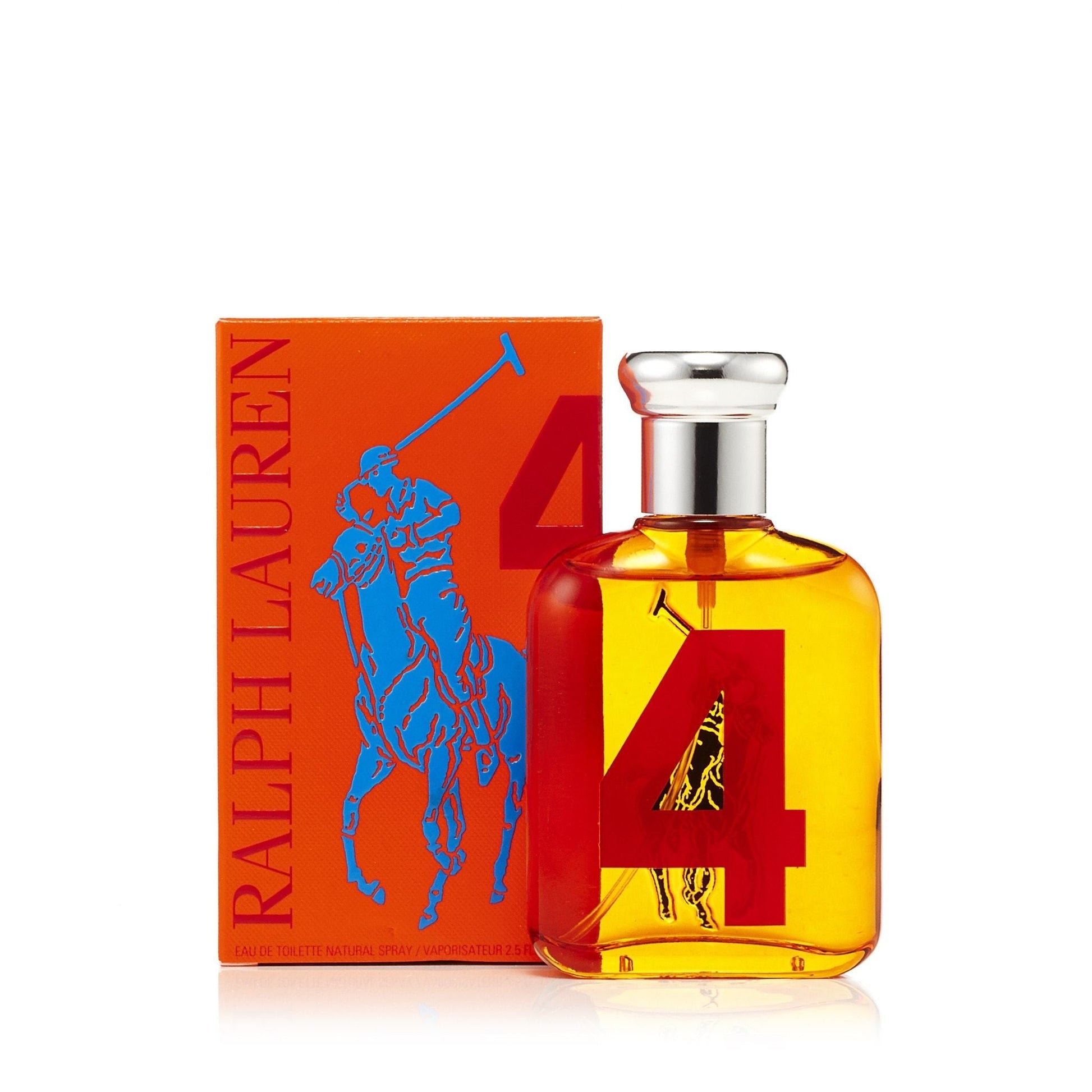 Big Pony Orange 4 Eau de Toilette Spray for Men by Ralph Lauren 2.5 oz.