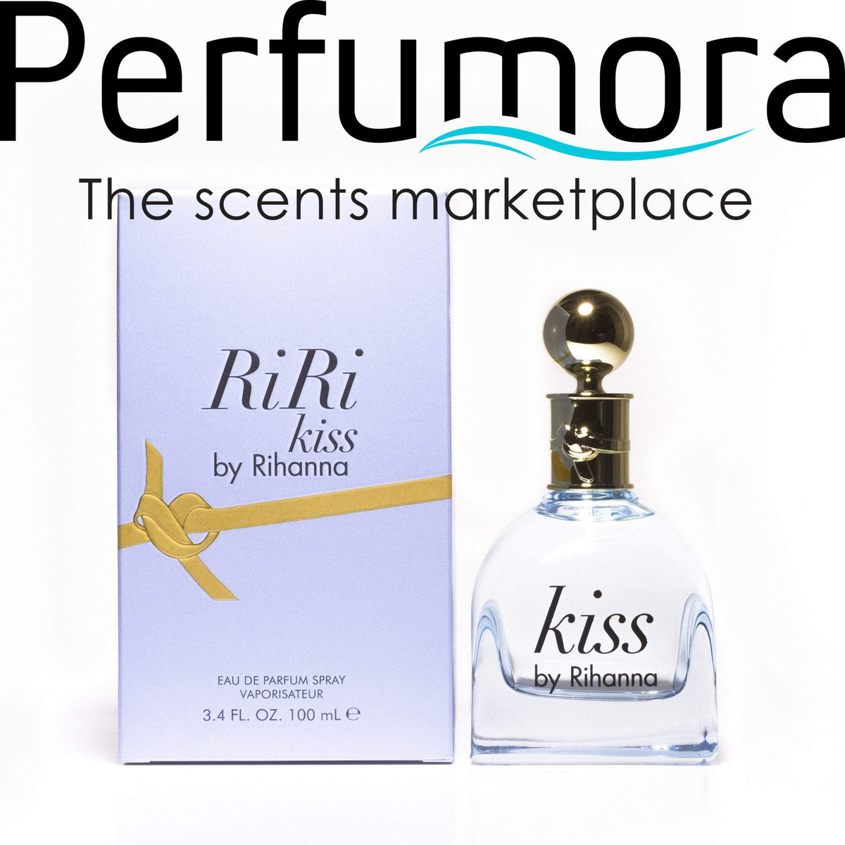 Ri Ri Kiss Eau de Parfum Spray for Women by Rihanna 3.4 oz.