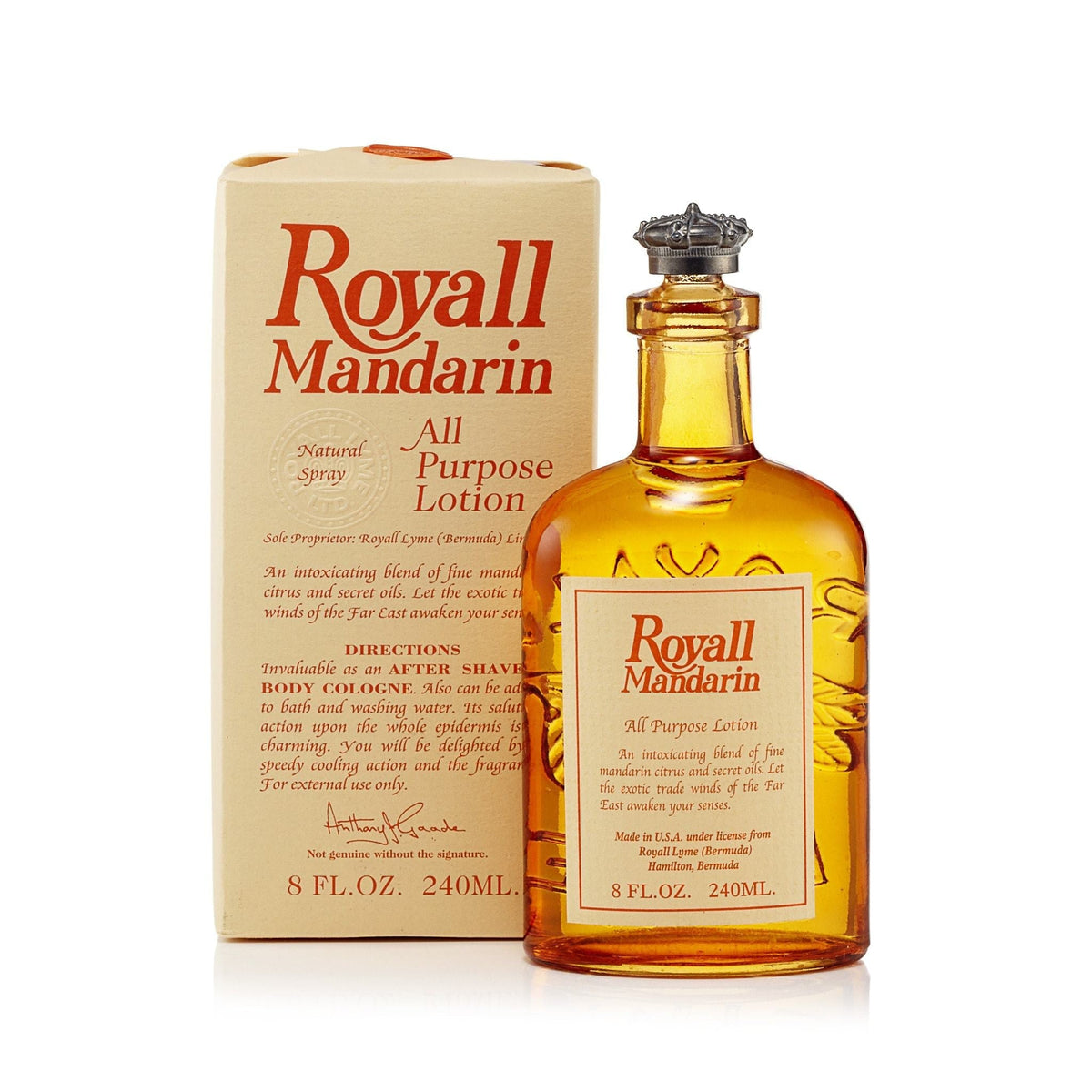 Royall Mandarin Cologne for Men by Royall Fragrances 8.0 oz.