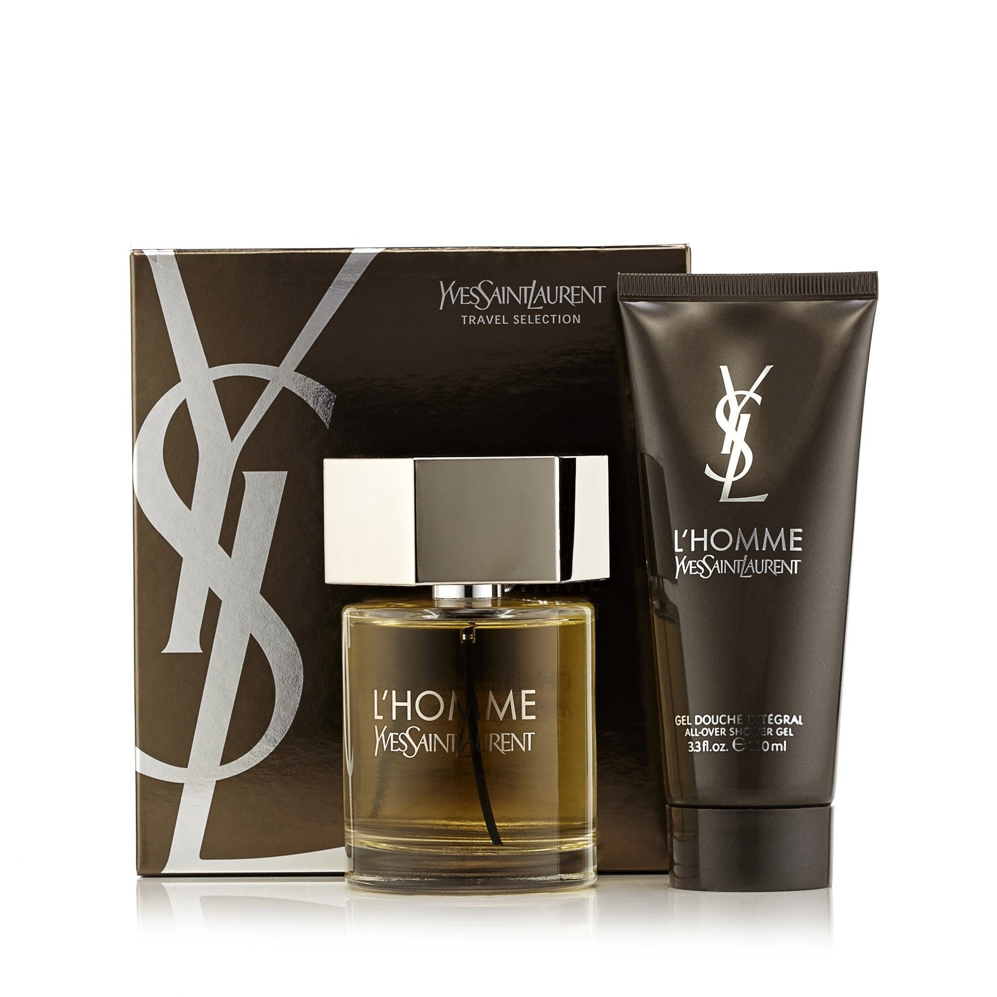 L'Homme Gift Set Eau De Toilette and Shower Gel for Men by Yves Saint Laurent 3.3 oz.