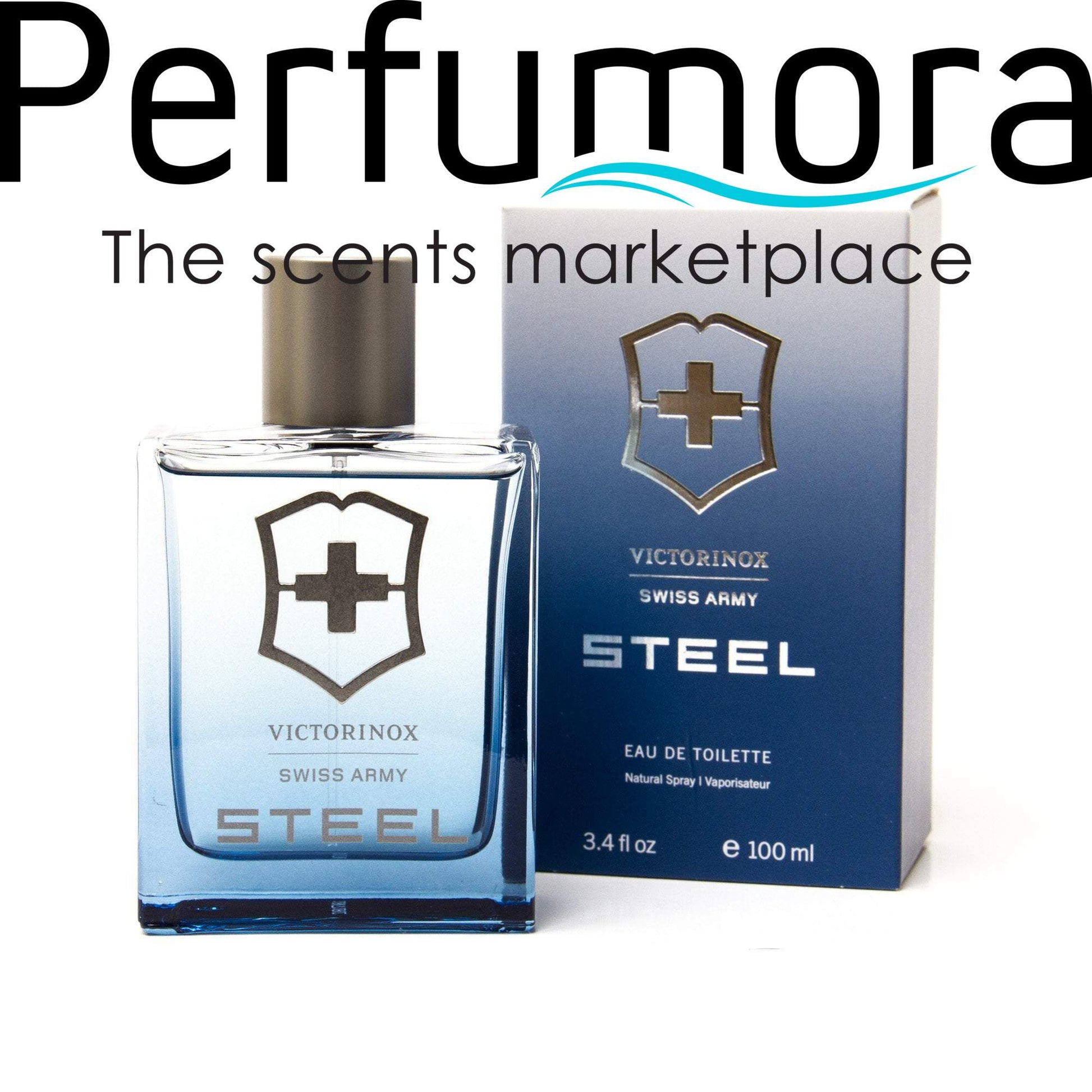 Steel Swiss Army Eau de Toilette Spray for Men by Victorinox