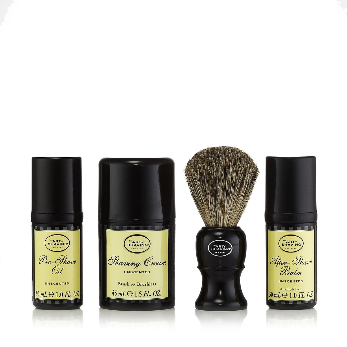 The 4 Elements of the Perfect Shave Set Unscented by The Art of Shaving