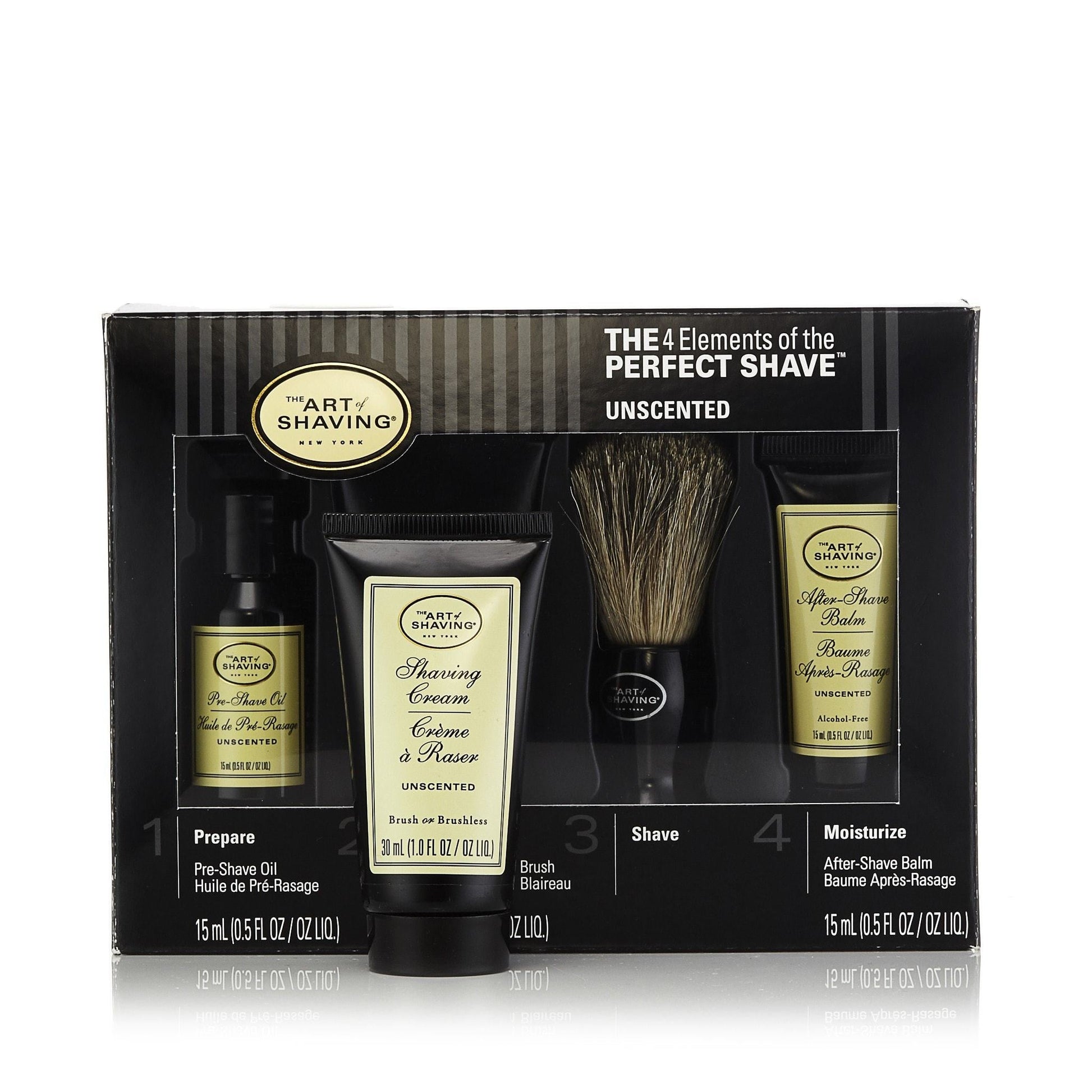 The 4 Elements of the Perfect Shave Starter Set Unscented by The Art of Shaving