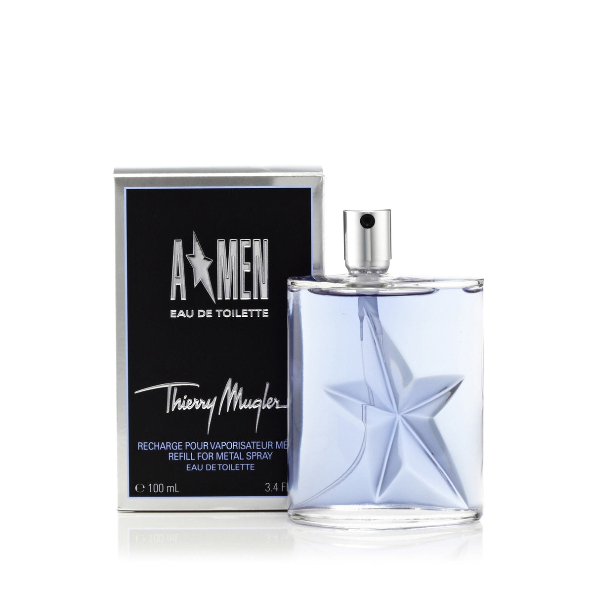 Thierry Mugler A Star Men Refill Eau de Toilette Mens Spray 3.3 oz. Refill Bottle