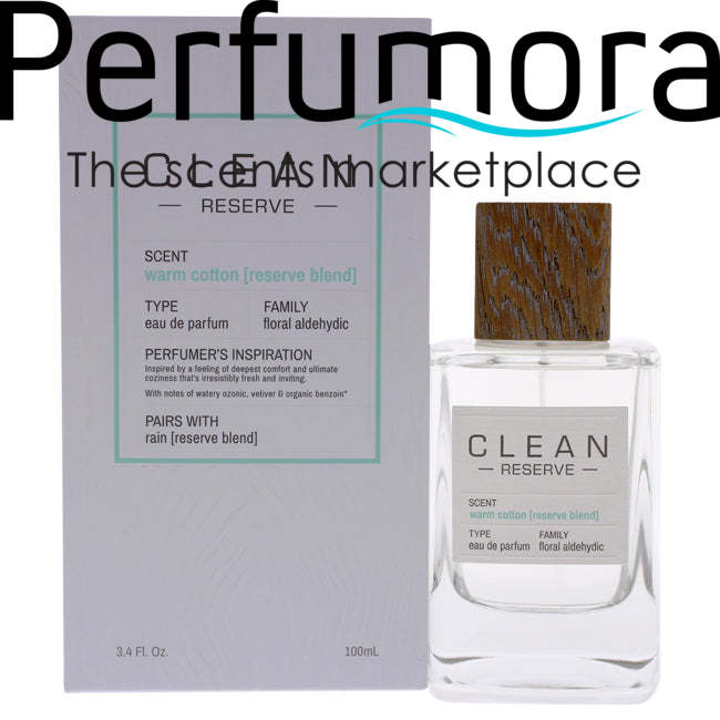 Reserve Warm Cotton by Clean for Unisex - Eau de Parfum Spray