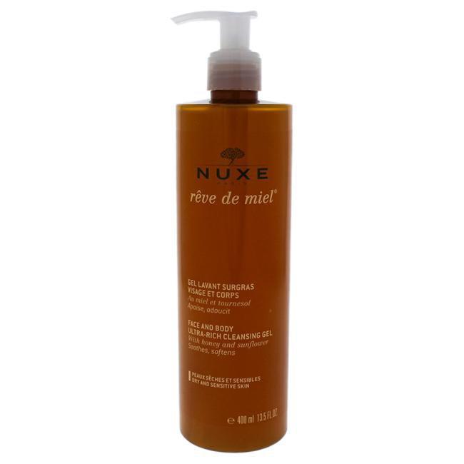 Reve de Miel - Face and Body Ultra-Rich Cleansing Gel by Nuxe for Unisex - 13.5 oz Gel