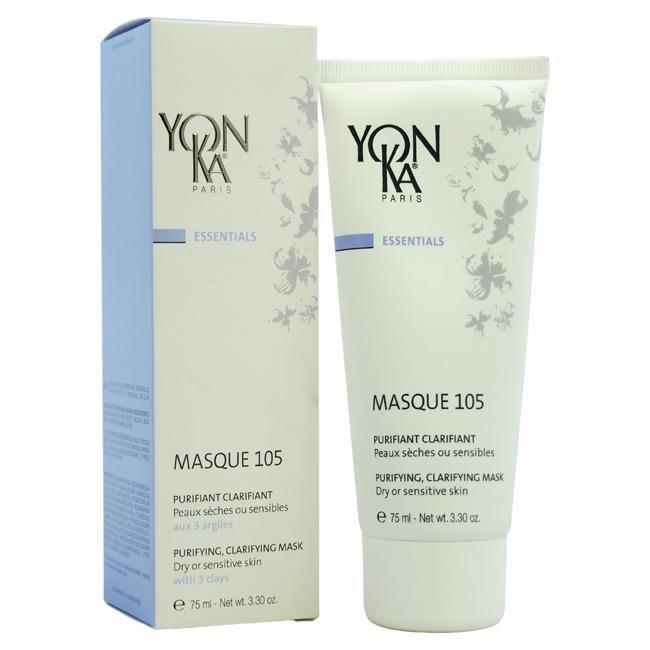 Masque 105 Purifying Clarifying Mask - Dry or Sensitive Skin by Yonka for Unisex - 3.3 oz Mask