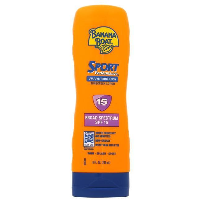 Sport Performance SPF 15 Sunscreens Lotion by Banana Boat for Unisex - 8 oz Sunscreen Lotion