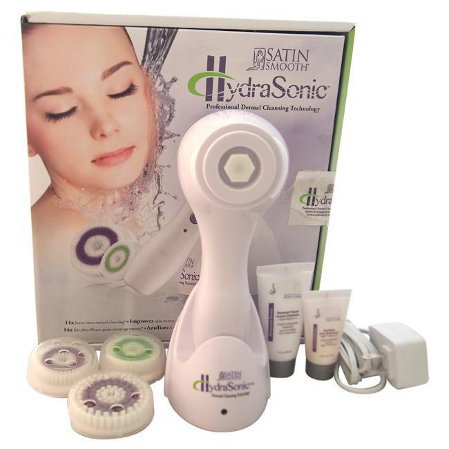 Hydrasonic Professional Dermal Cleansing Technology Kit - White by Satin Smooth for Unisex - 7 Pc Ki