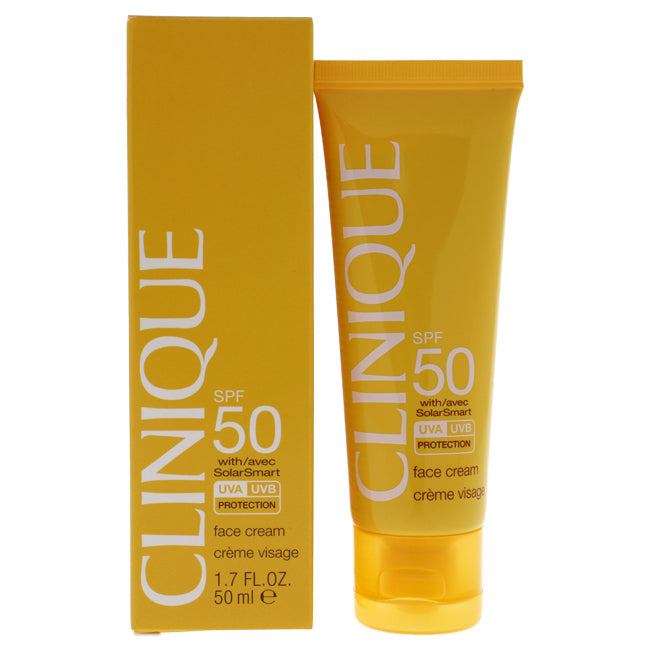 Face Cream SPF 50 with SolarSmart by Clinique for Unisex - 1.7 oz Sunscreen