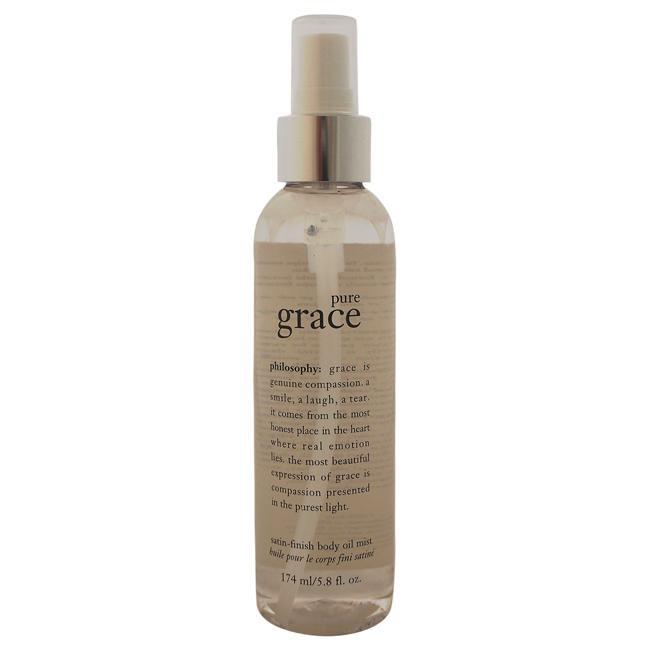 Pure Grace Satin-Finish Body Oil Mist by Philosophy for Unisex - 5.8 oz Oil Mist