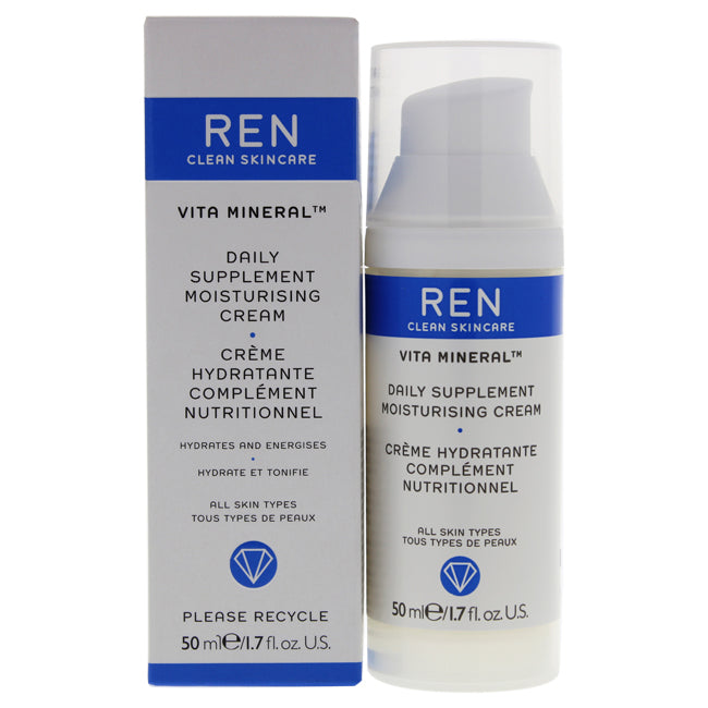 Vita Mineral Daily Supplement Moisturising Cream by REN for Unisex - 1.7 oz Cream