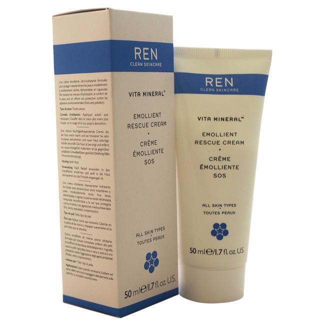 Vita Mineral Emollient Rescue Cream by REN for Unisex - 1.7 oz Cream