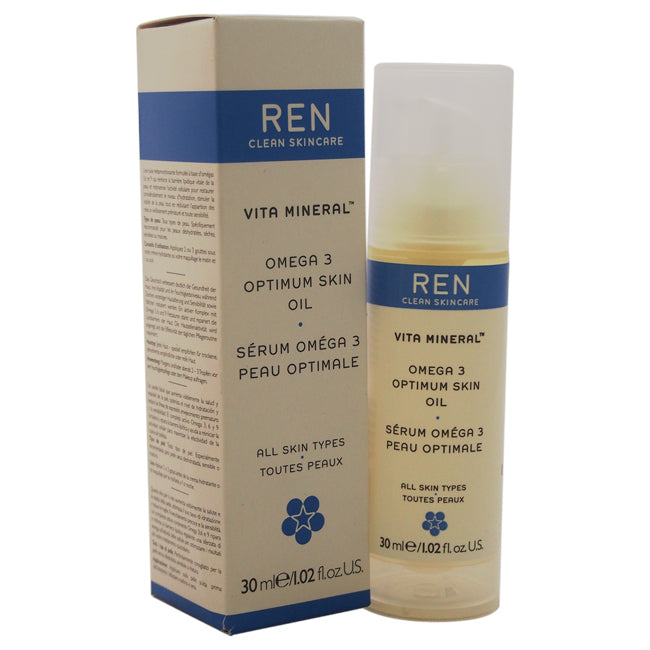 Vita Mineral Omega 3 Optimum Skin Oil by REN for Unisex - 1.02 oz Oil