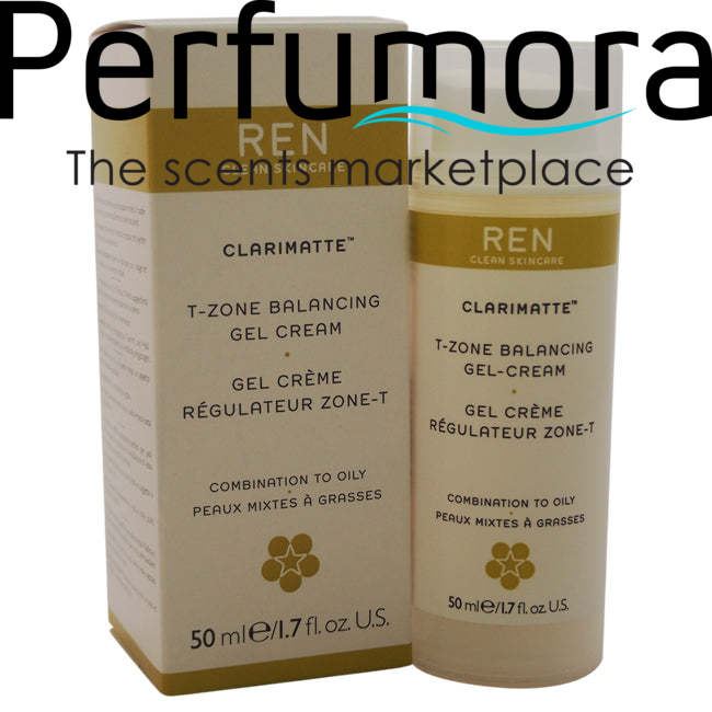 Clarimatte T-Zone Balancing Gel Cream - Combination To Oily Skin by REN for Unisex - 1.7 oz Gel & Cream