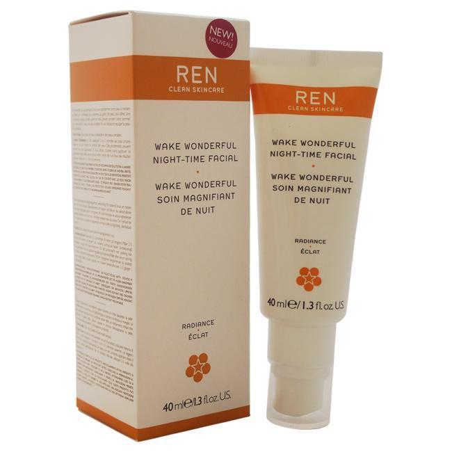 Wake Wonderful Night-Time Facial by REN for Unisex - 1.4 oz Treatment