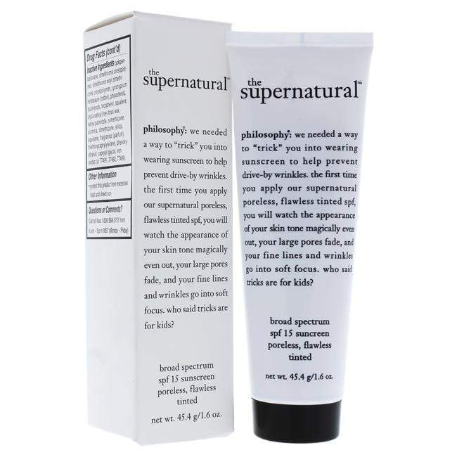 The Supernatural Poreless Flawness SPF 15 Tinted Primer by Philosophy for Unisex - 1.6 oz Sunscreen