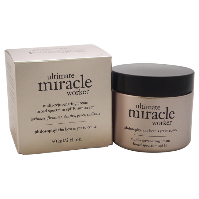 Ultimate Miracle Worker Multi-Rejuvenating Cream Broad Spectrum SPF30 by Philosophy for Unisex - 2 oz Sunscreen