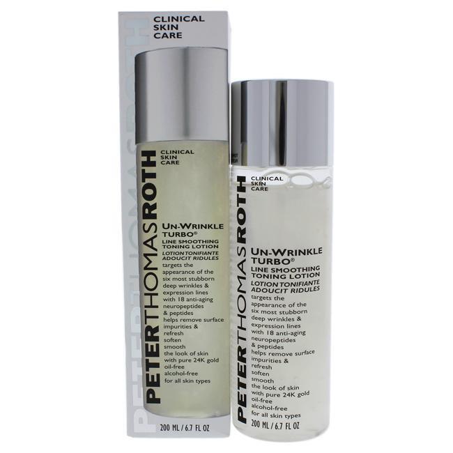 Un-Wrinkle Turbo Line Smoothing Toning Lotion by Peter Thomas Roth for Unisex - 6.7 oz Lotion