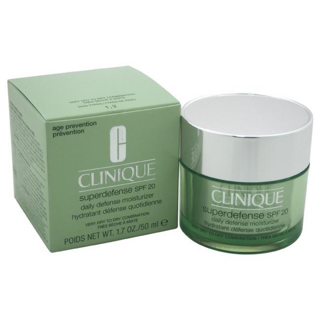 Superdefense Daily Defense Moisturizer SPF 20 - Very Dry To Dry Combination by Clinique for Unisex -