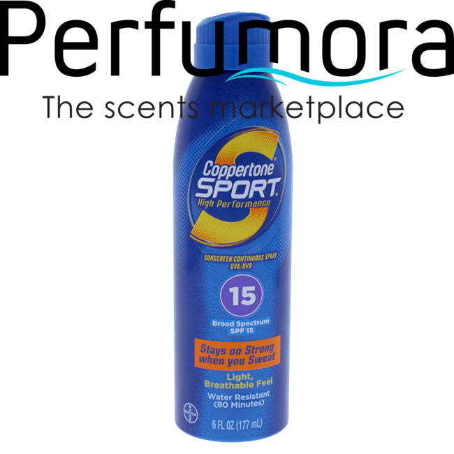 Coppertone Sport AccuSpray Sunscreen SPF 15 by Coppertone for Unisex - 6 oz Sunscreen