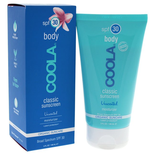 Body Classic Sunscreen Moisturizer SPF 30 - Unscented by Coola for Unisex - 5 oz Sunscreen