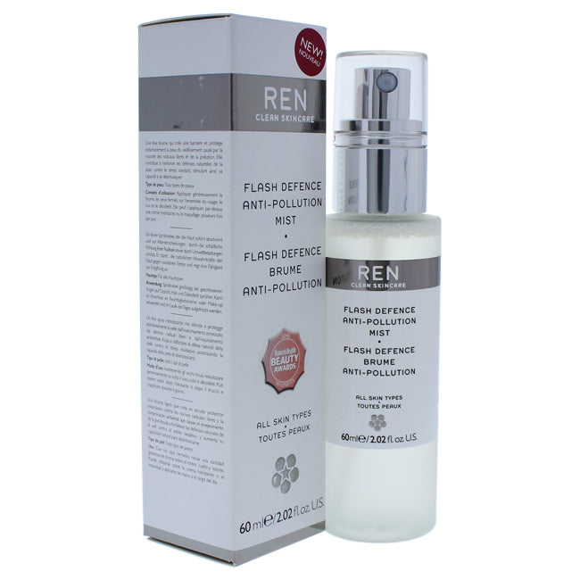 Flash Defence Anti-Pollution Mist by REN for Unisex - 2.02 oz Mist