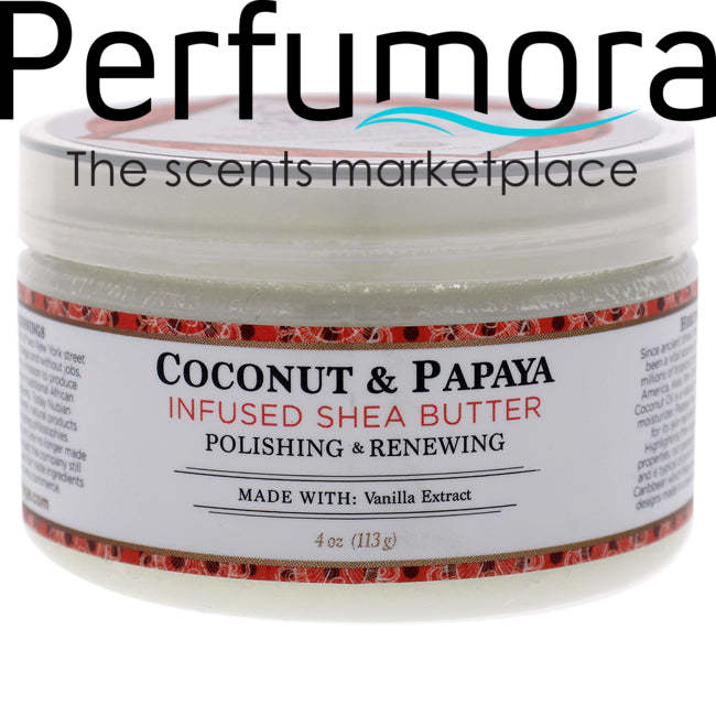 Coconut and Papaya Infused Shea Butter by Nubian Heritage for Unisex - 4 oz Moisturizer