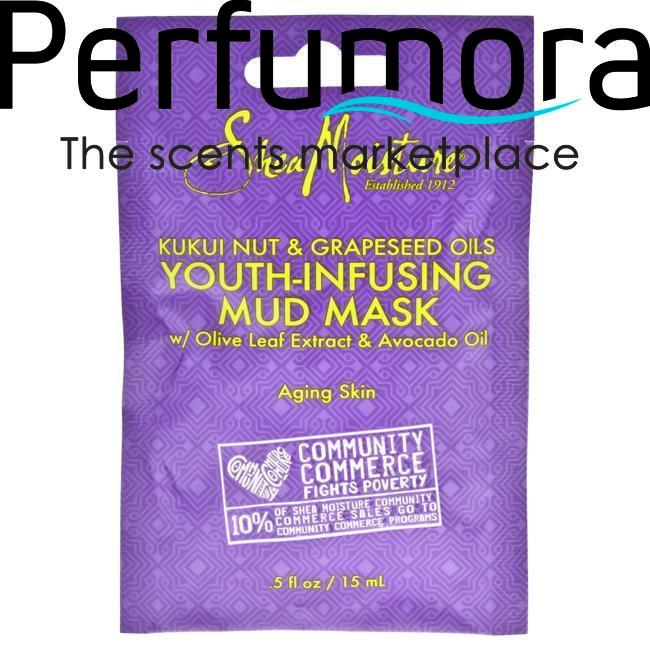 Kukui Nut and Grapeseed Oils Youth-Infusing Mud Mask by Shea Moisture for Unisex - 0.5 oz Mask