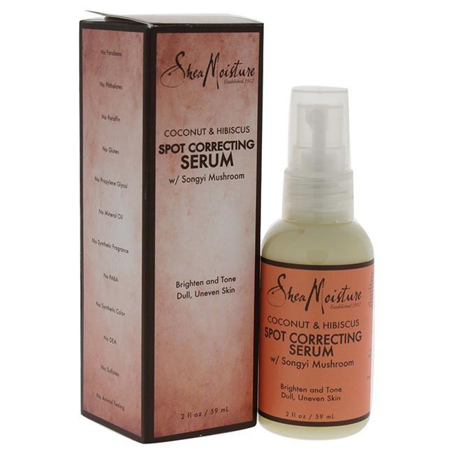 Coconut & Hibiscus Spot Correctig Serum Brigten & Tone - Dull Uneven Skin by Shea Moisture for Unisex - 2 oz Serum