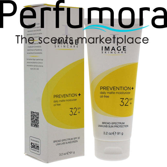 Prevention+ Daily Matte Moisturizer Oil-Free SPF 32 by Image for Unisex - 3.2 oz Sunscreen