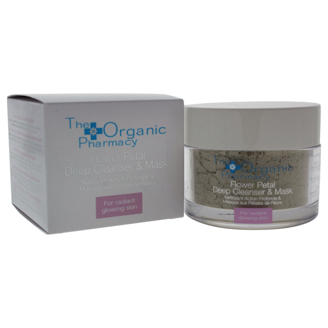 Flower Petal Deep Cleanser & Mask by The Organic Pharmacy for Unisex - 2.11 oz Cleanser