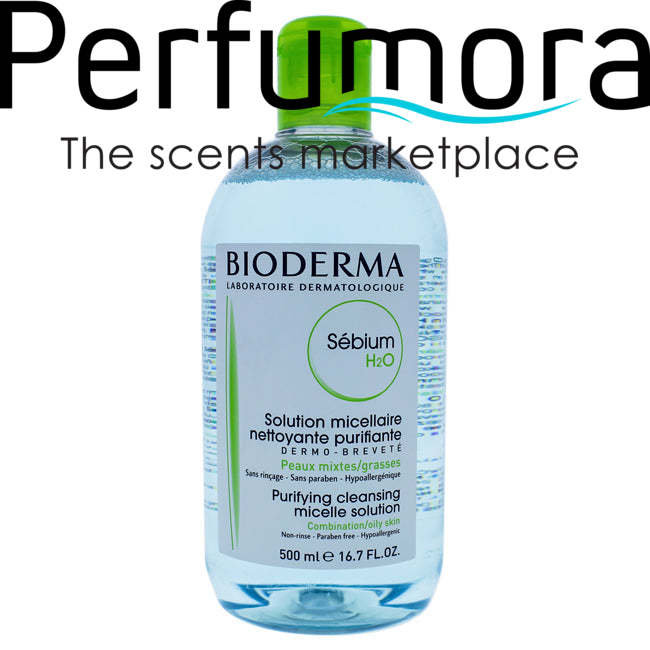 Sebium H2O Cleansing Solution by Bioderma for Unisex - 16.7 oz Cleanser