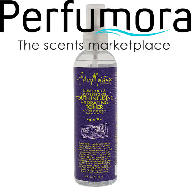 Kukui Nut & Grapeseed Oils Youth-Infusing Hydrating Toner by Shea Moisture for Unisex - 4 oz Toner