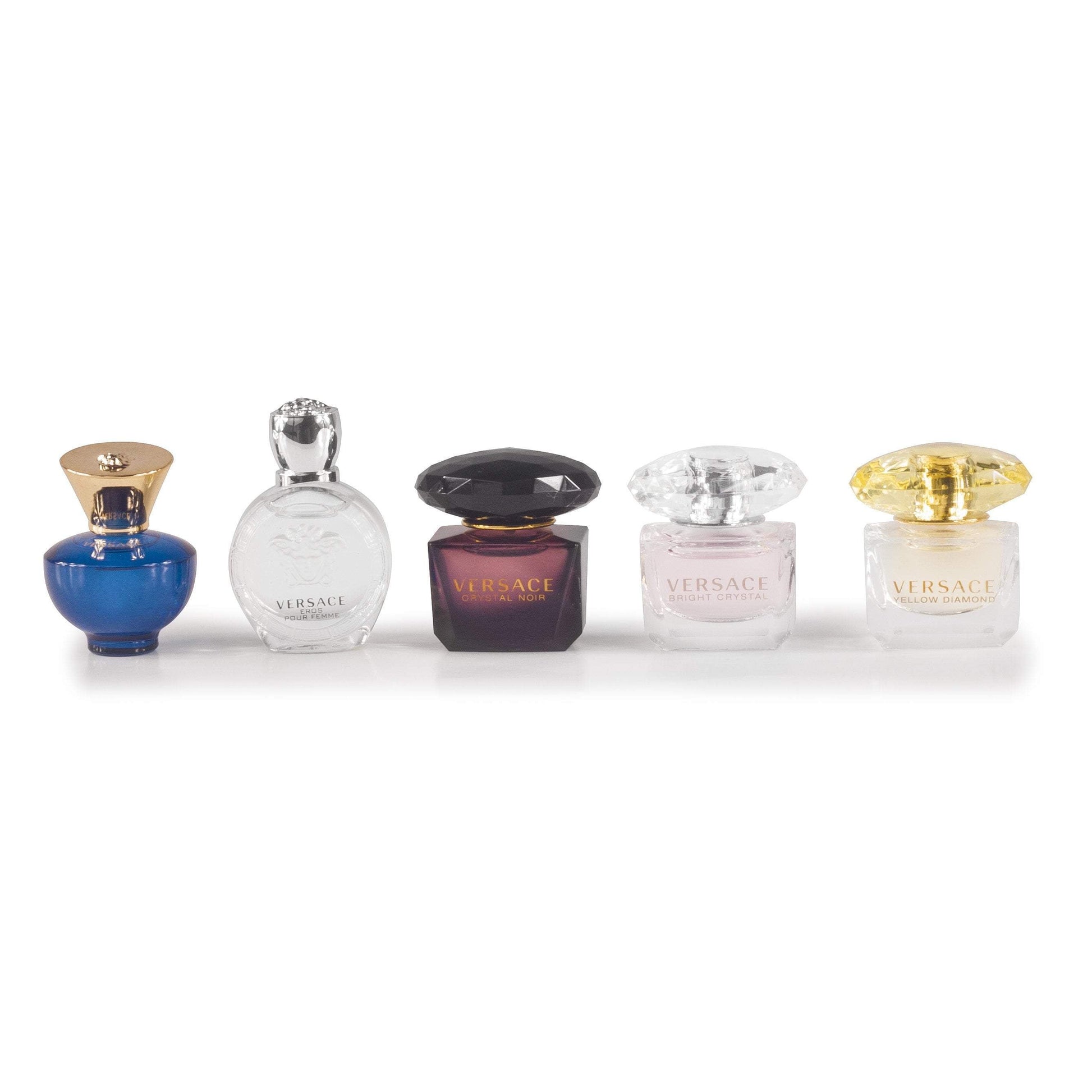 Versace Miniature Variety Gift Set for Men and Women by Versace 0.33 oz. Each