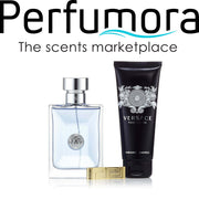 Pour Homme Gift Set Eau de Toilette Shower Gel and Dopp Bag for Men by Versace