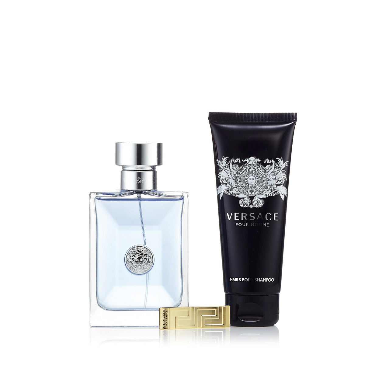 Pour Homme Gift Set Eau de Toilette Shower Gel and Dopp Bag for Men by Versace