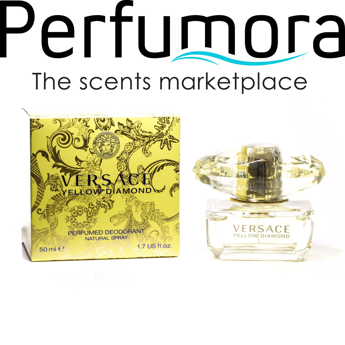Yellow Diamond Perfumed Deodorant for Women by Versace 1.7 oz.