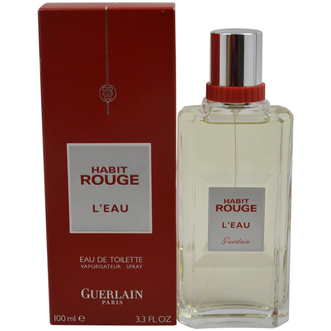 Habit Rouge Leau by Guerlain for Women -  Eau de Toilette Spray