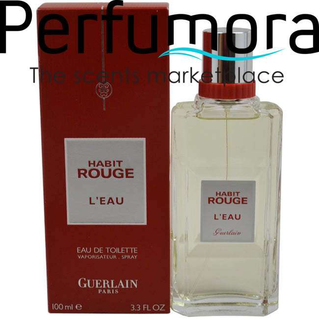 Habit Rouge Leau by Guerlain for Women -  Eau de Toilette Spray