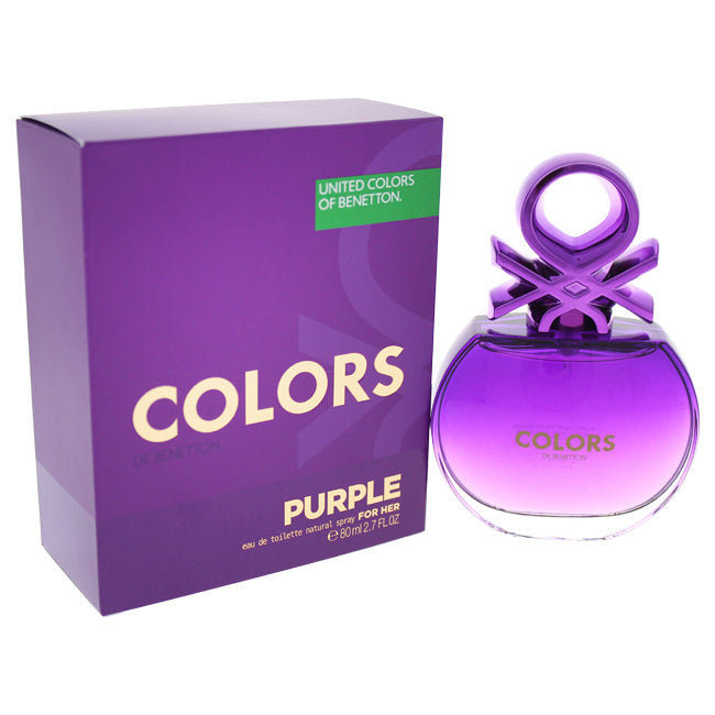 Colors Purple by United Colors of Benetton for Women - EDT Spray