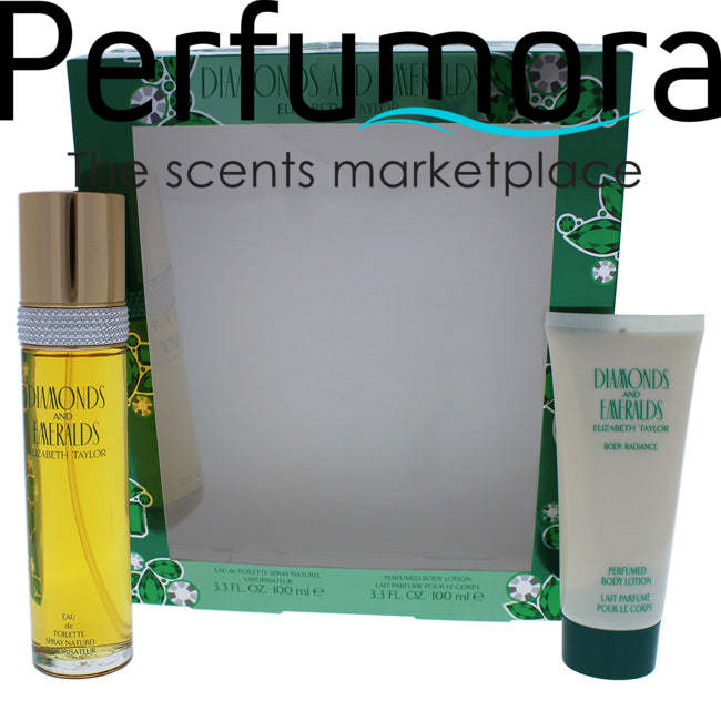 Diamonds and Emeralds by Elizabeth Taylor for Women - 2 pc Gift Set